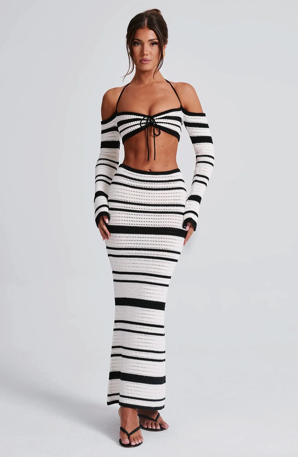 Coastal Rhythm Knit Two-Piece Set