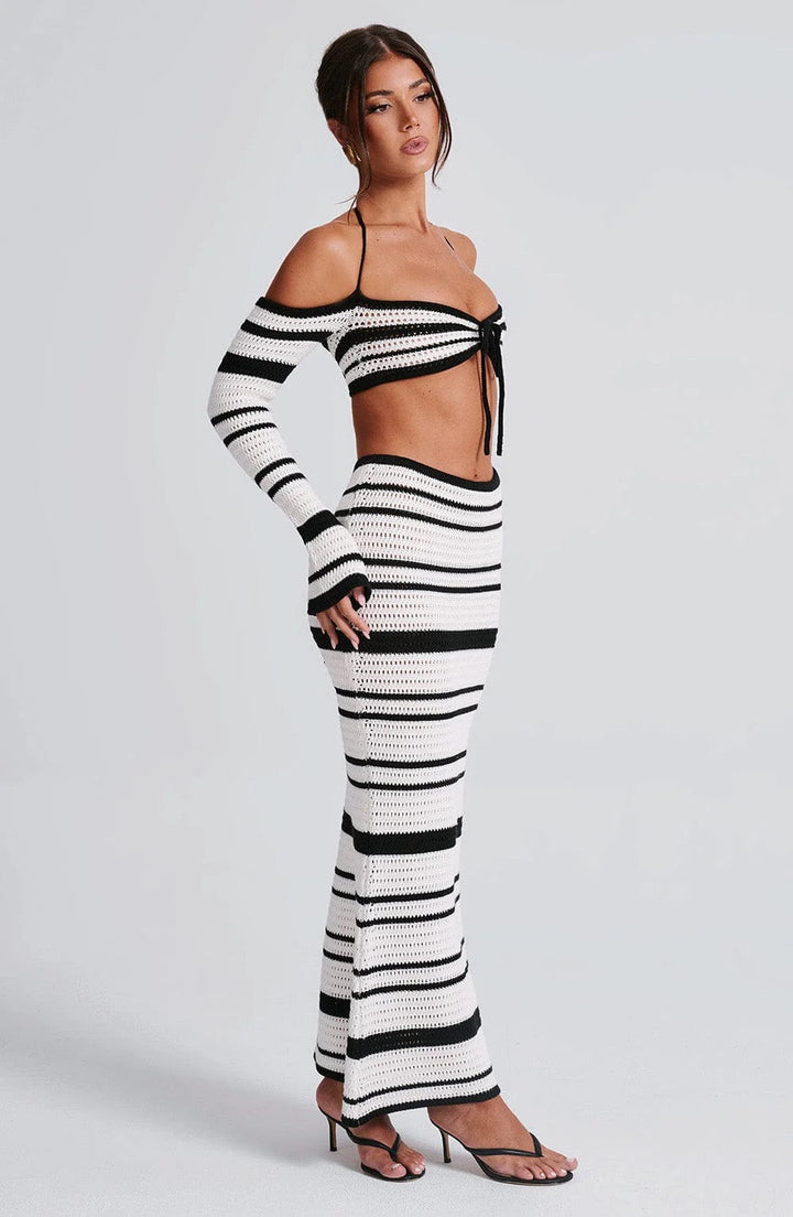 Coastal Rhythm Knit Two-Piece Set