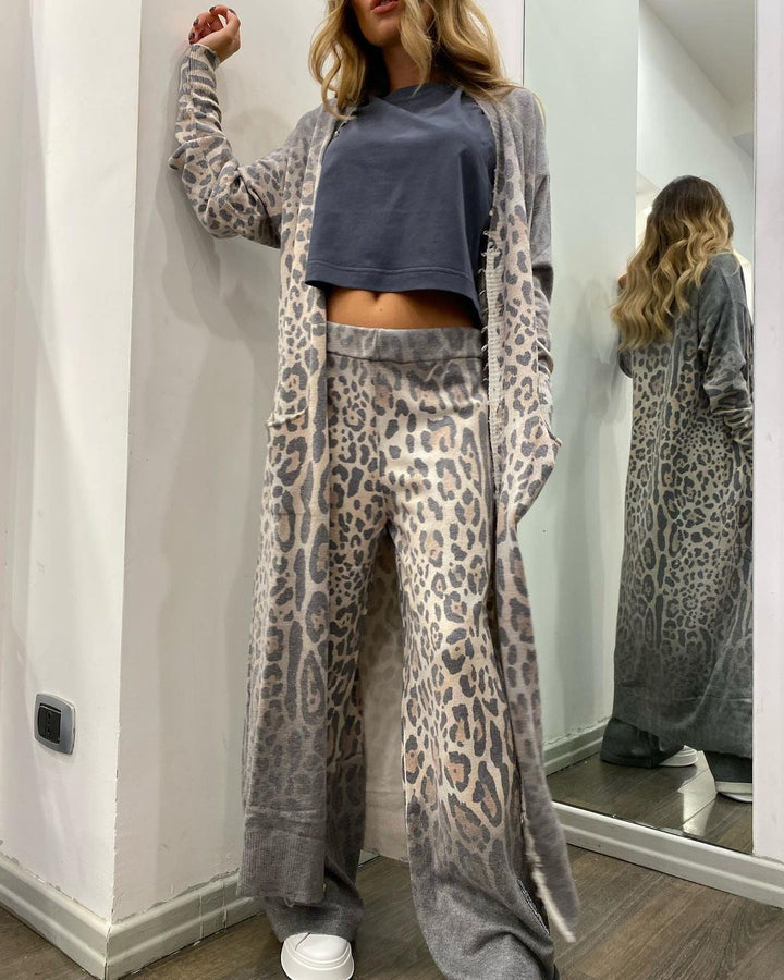 Savage Ease Knit Cardigan Set