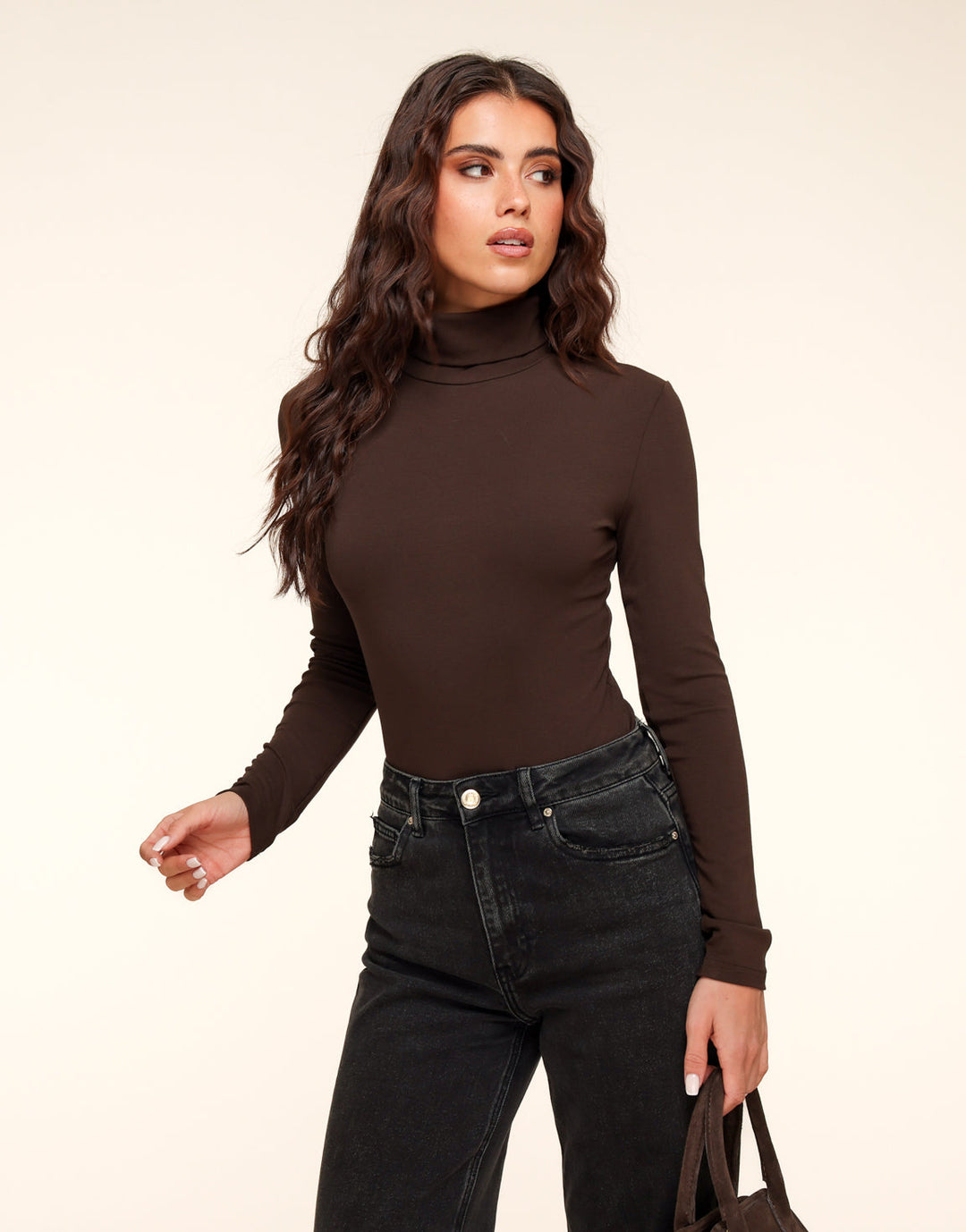 Dark Brown Basic High Neck - Body