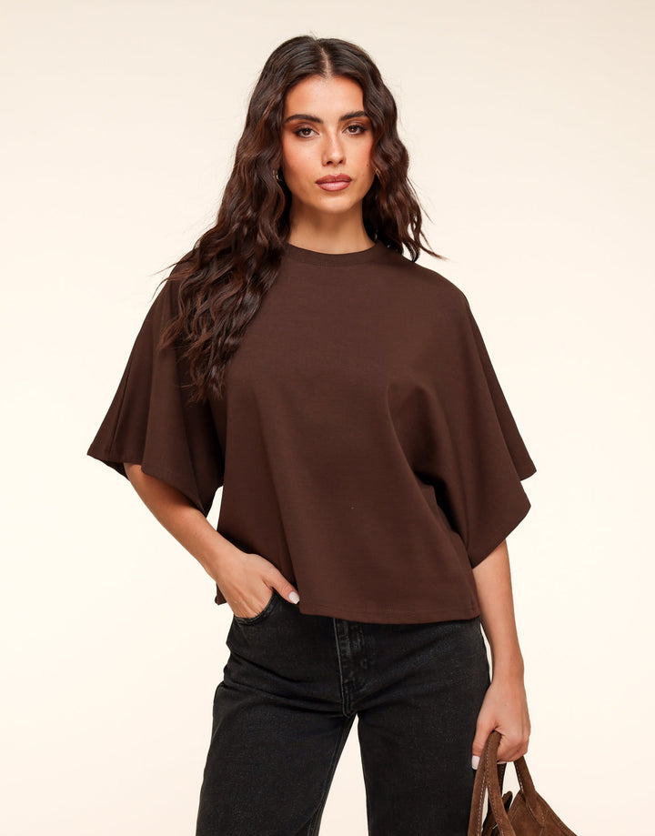 Dark brown Oversized SS - T-shirt
