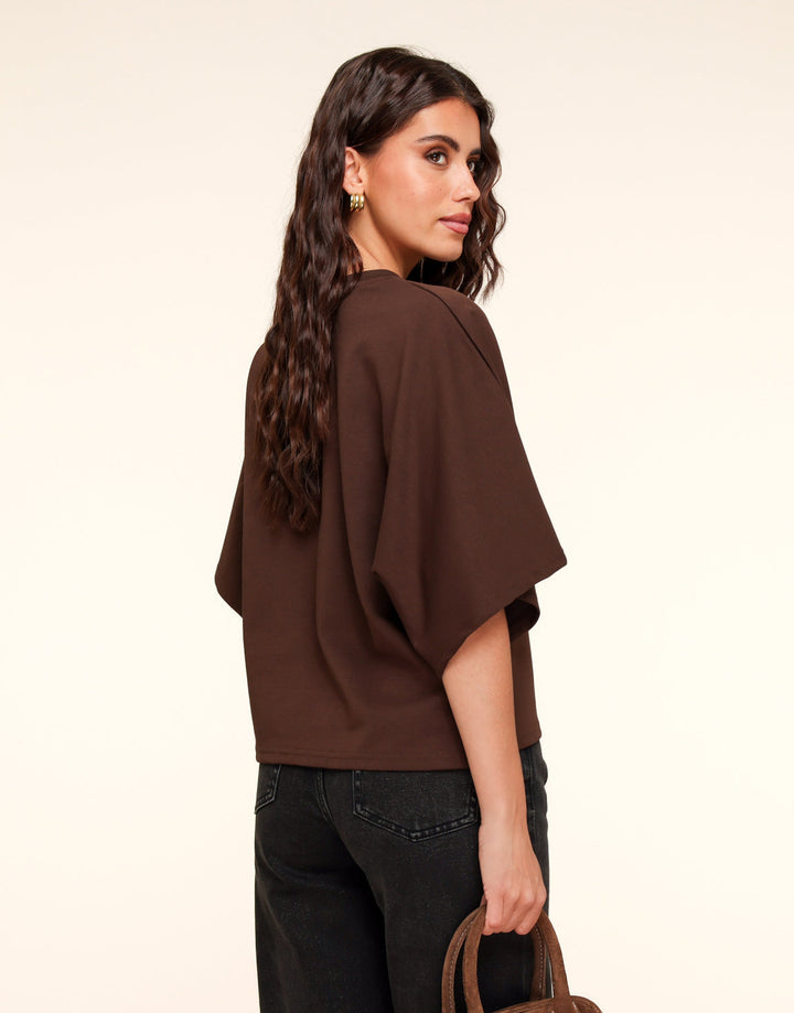 Dark brown Oversized SS - T-shirt
