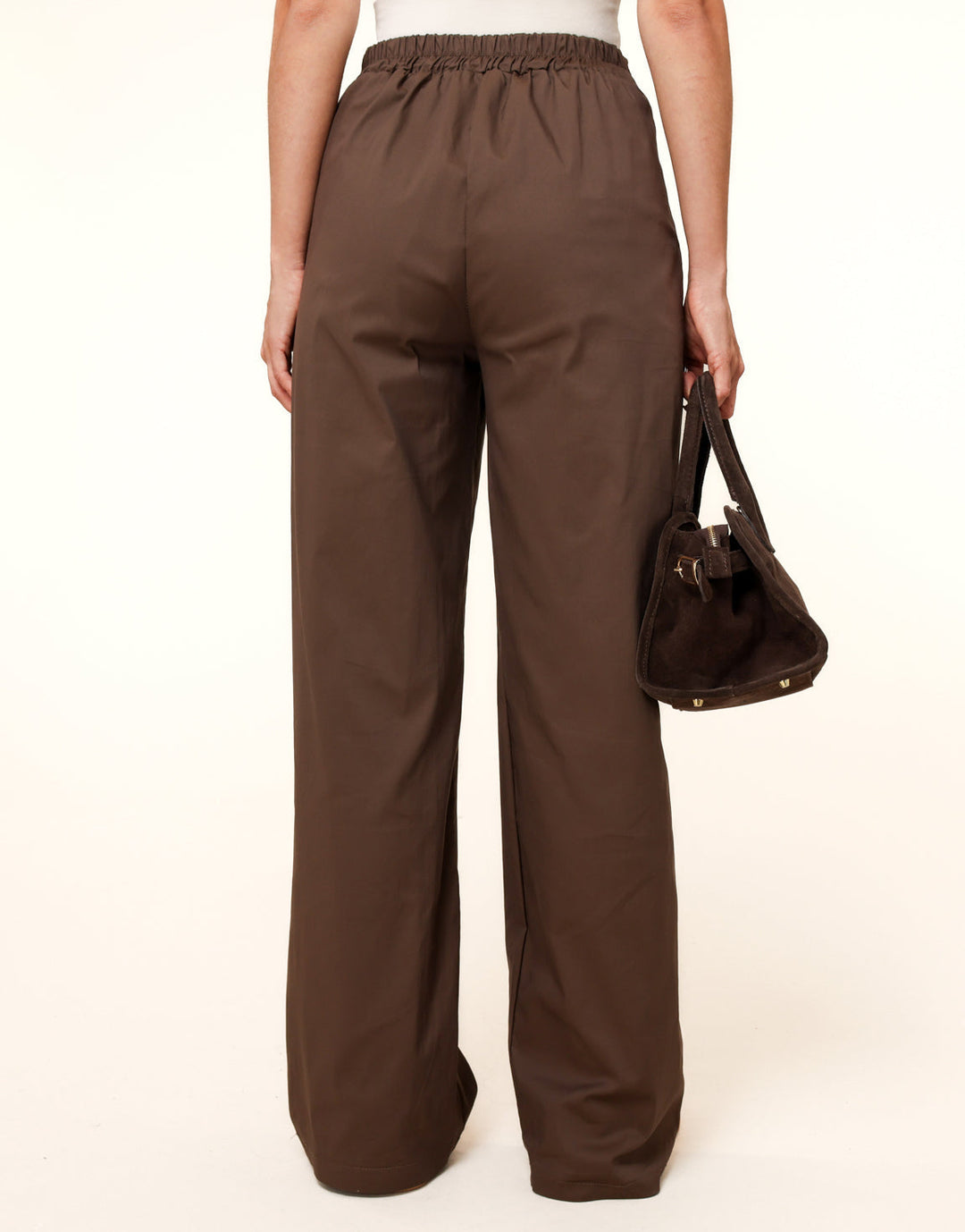 Dark Brown Wide - Trousers