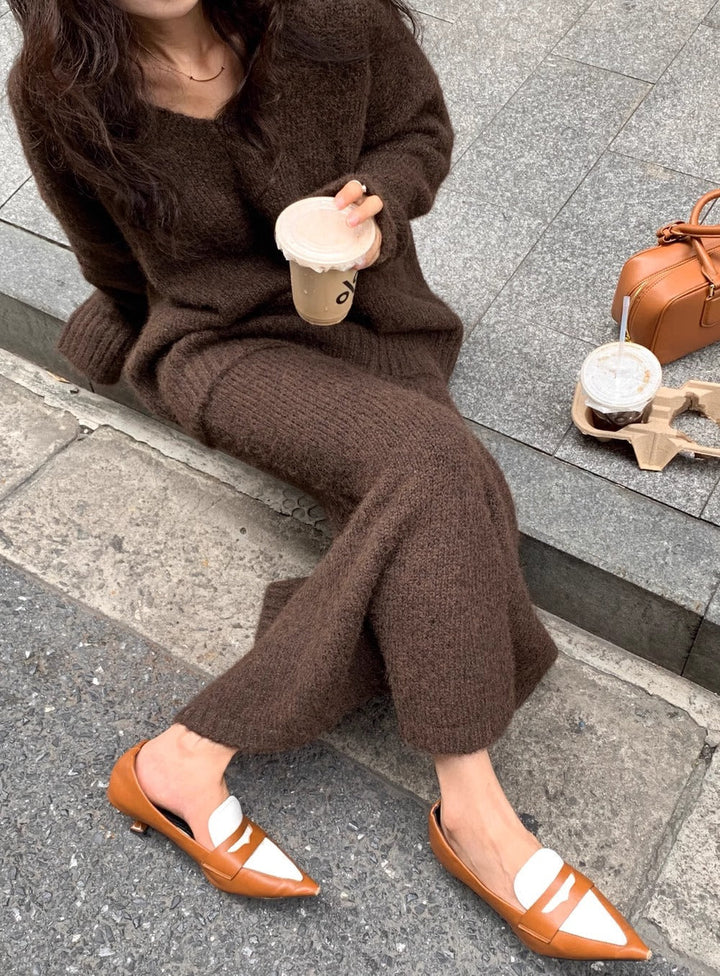 Noelle Soft Knit Sweater And Skirt Set