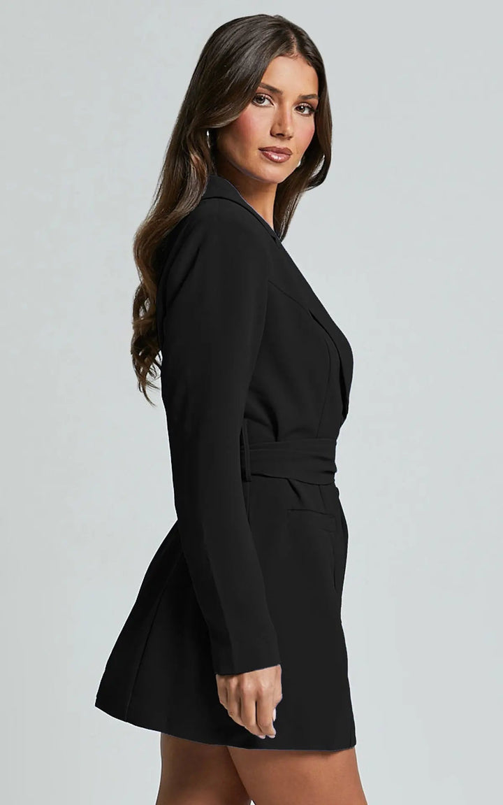 Paramount Belted Blazer Dress