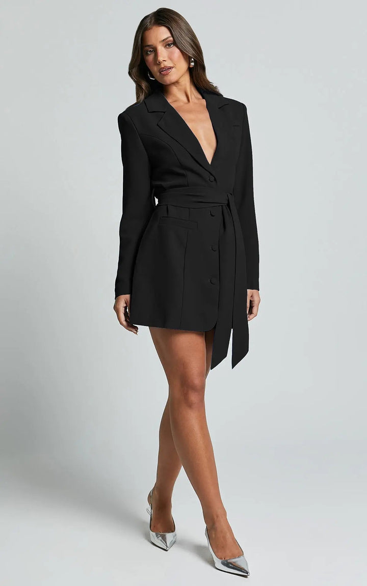 Paramount Belted Blazer Dress