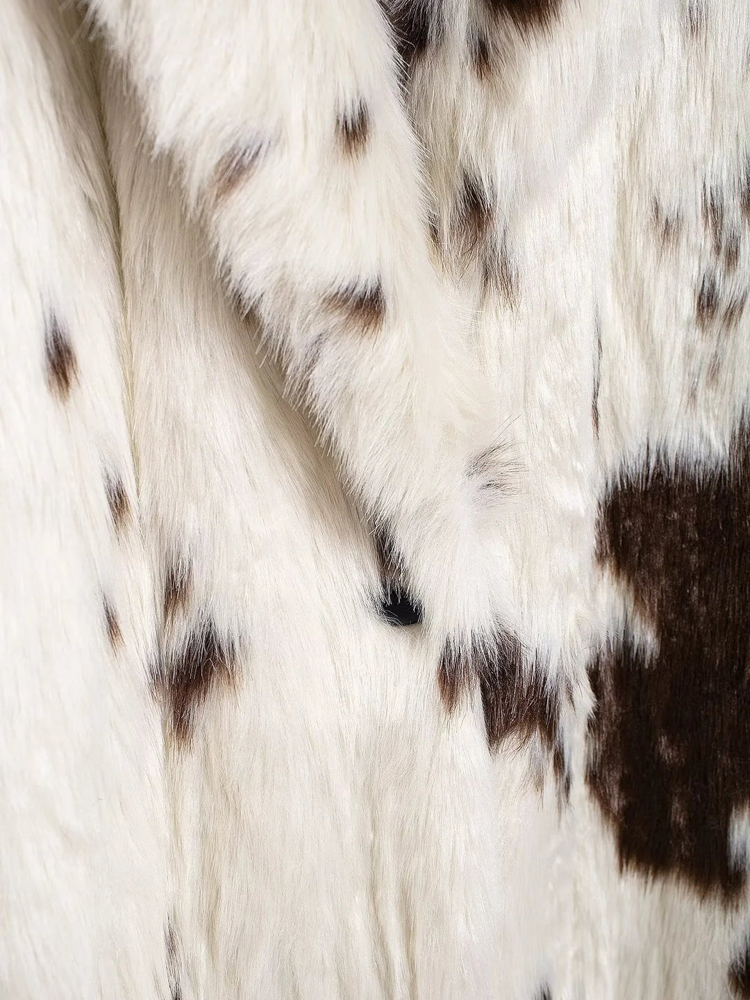 Dallas Faux Fur Cow Print Coat