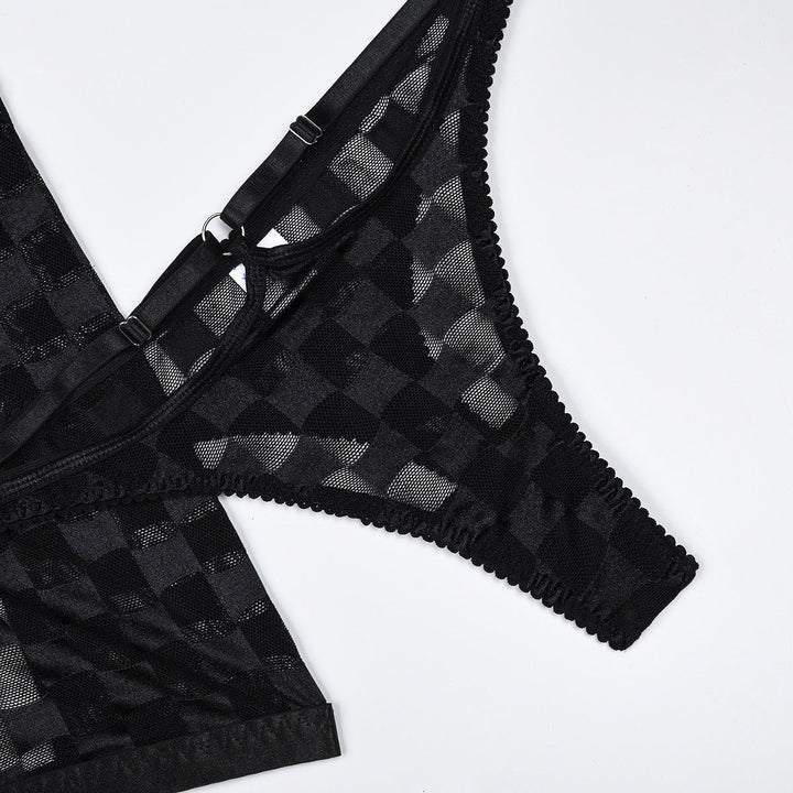 Thalia – Checkered Lingerie Set