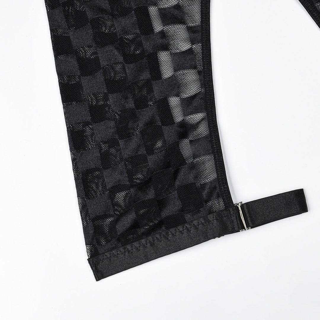 Thalia – Checkered Lingerie Set