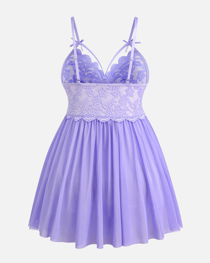 Veralyn – Plus Size Mesh Babydoll