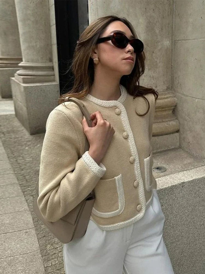 Margot Contrast Trim Tweed Jacket