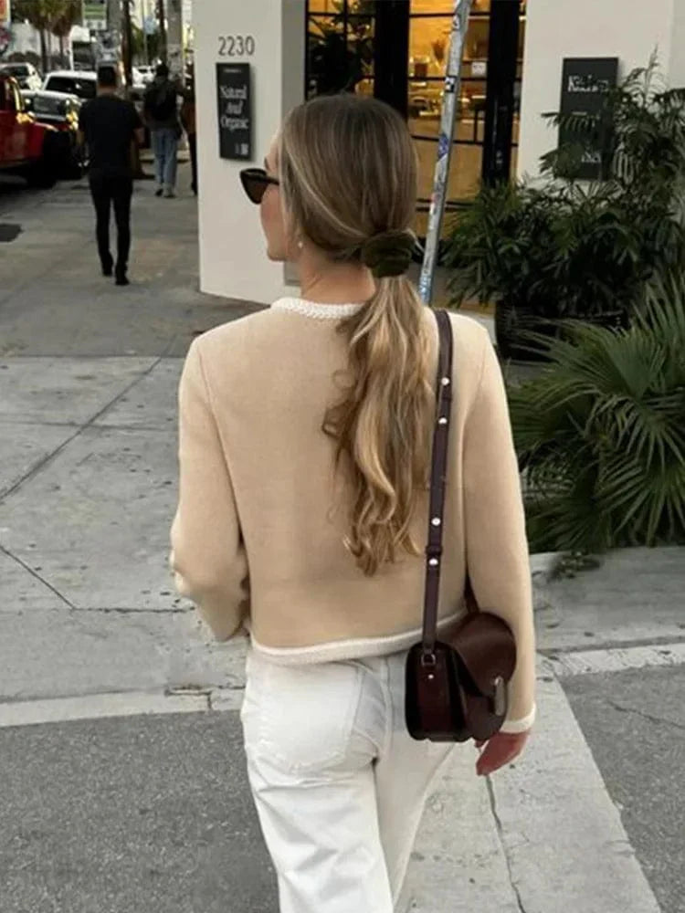 Margot Contrast Trim Tweed Jacket