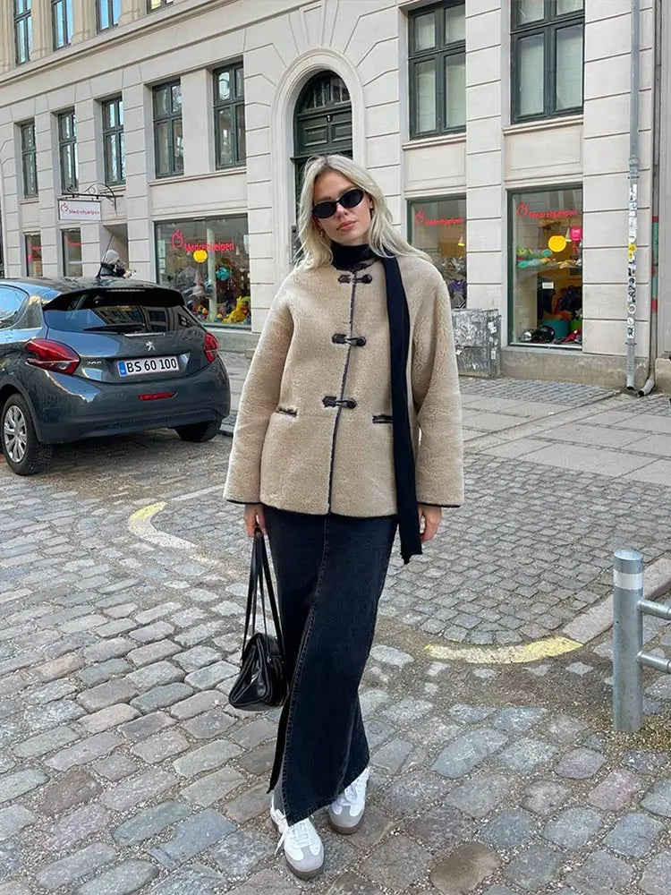 Luna Teddy Toggle Coat