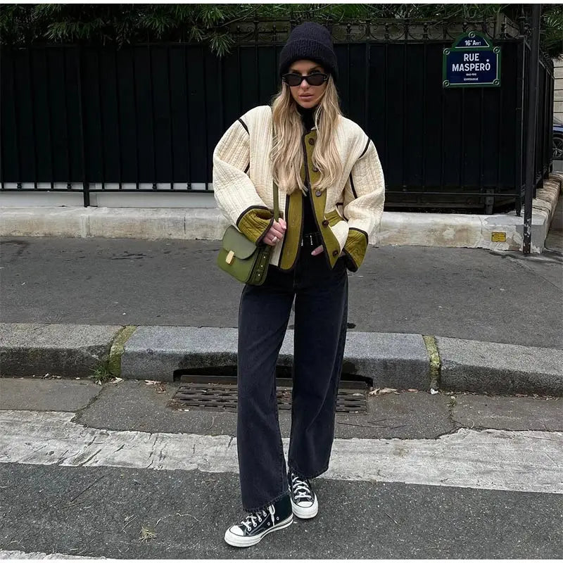 Rue Montclair Piped Quilted Jacket