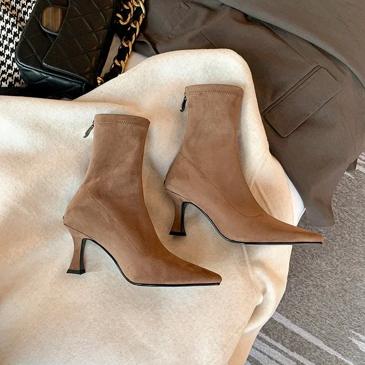 Avery Pointed Toe Sock Boots