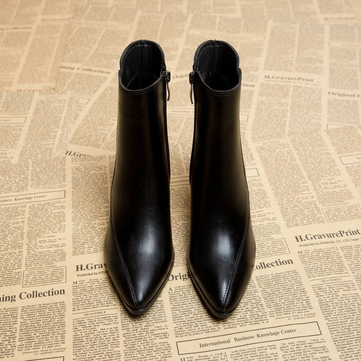 Vera Sculpted Heel Ankle Boots