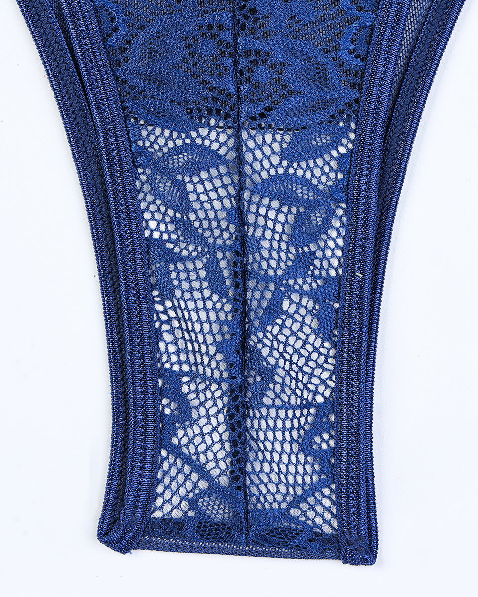 Veylana – Sheer Floral Lace Bodysuit