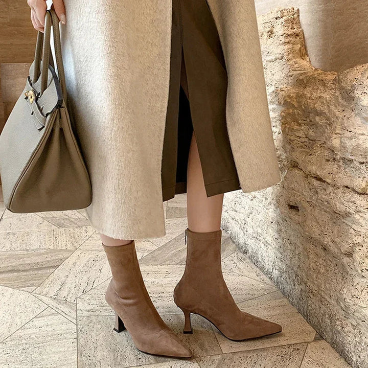 Avery Pointed Toe Sock Boots