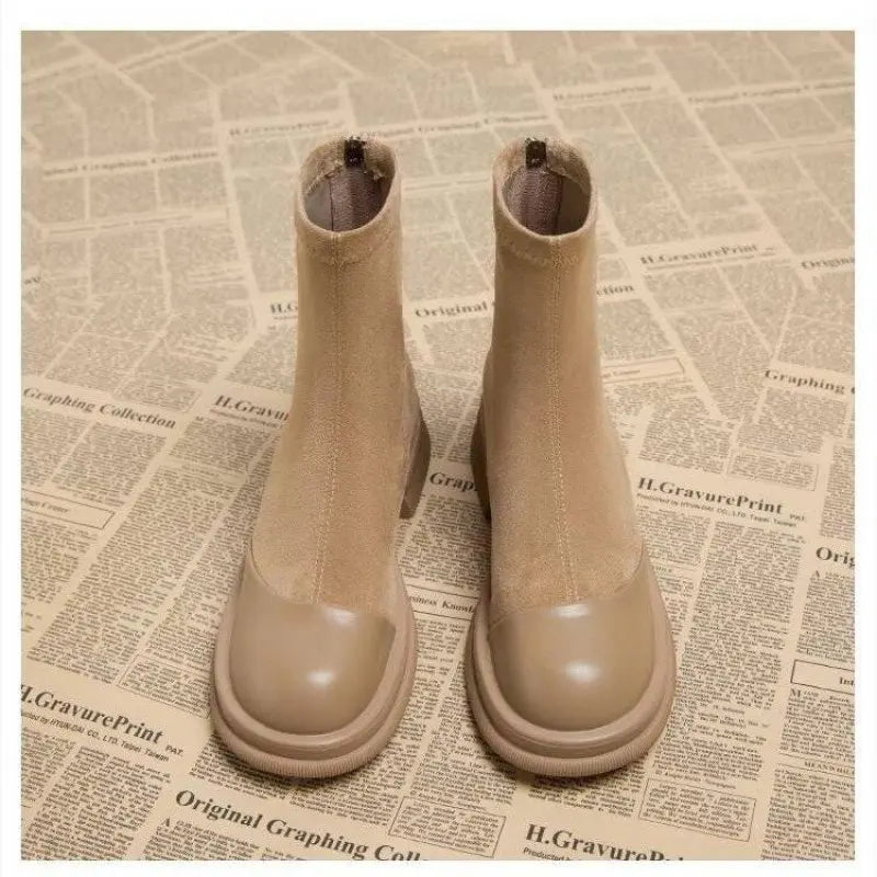 Harlow Knit Ankle Boots