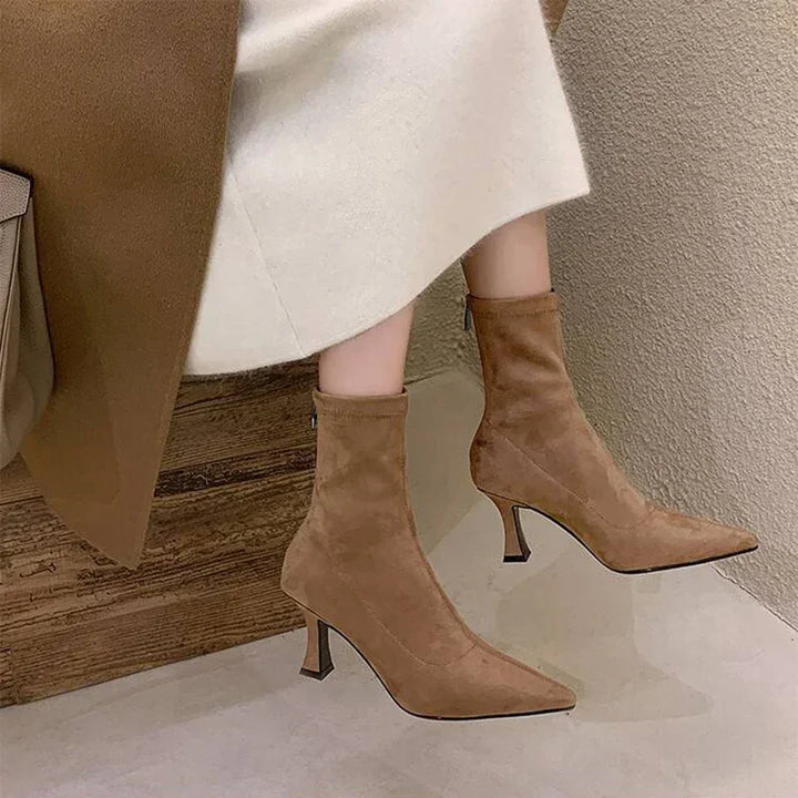 Avery Pointed Toe Sock Boots