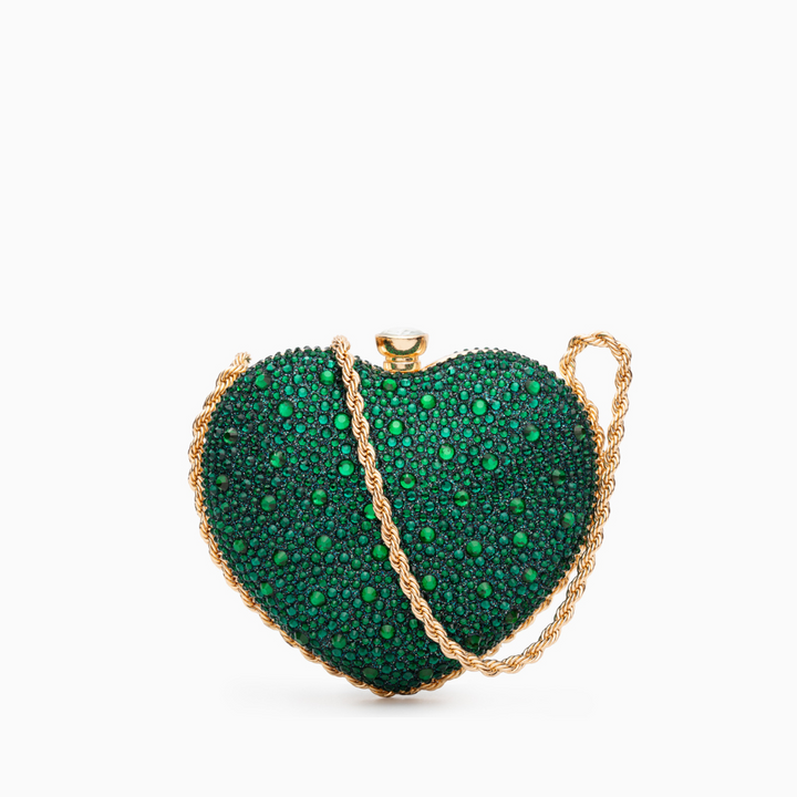 Venice Crystal Heart Crossbody Bag
