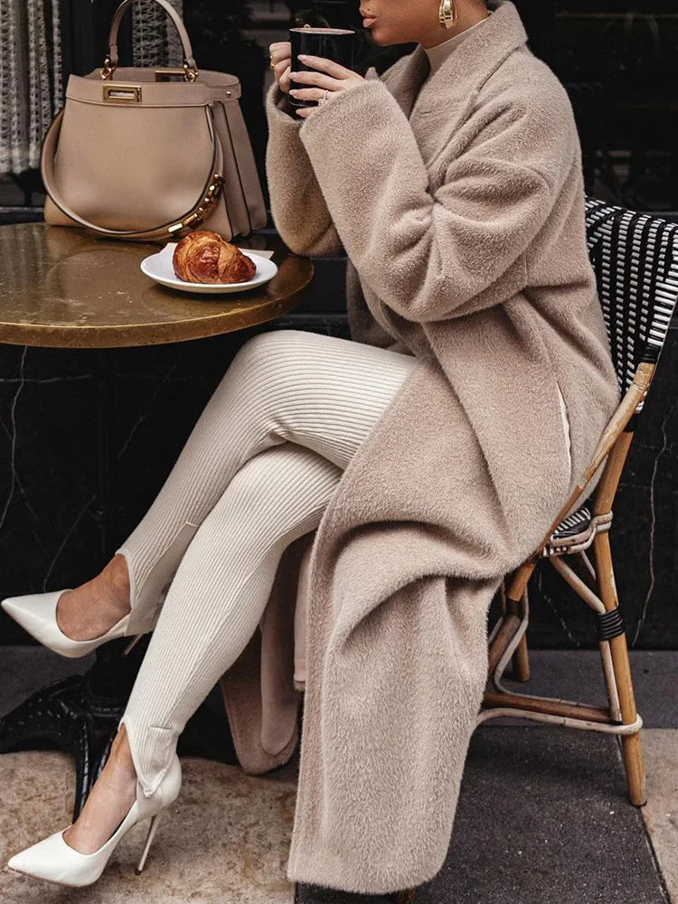 Isla Textured Wool Blend Coat