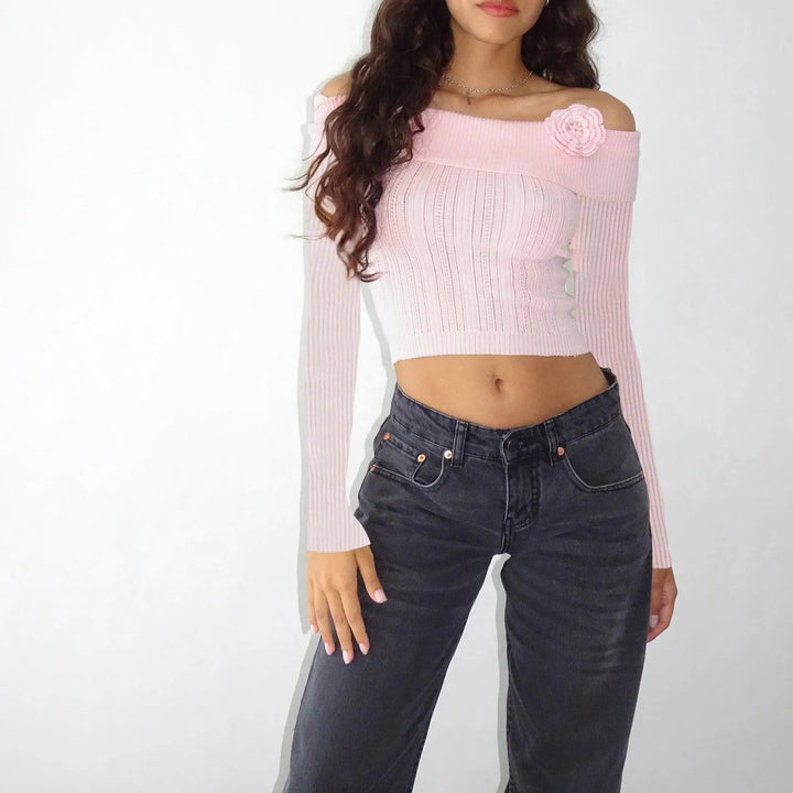 Rosaria Off-Shoulder Knit Top