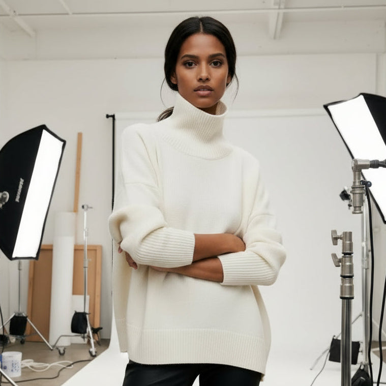 Oversized Turtleneck Sweater