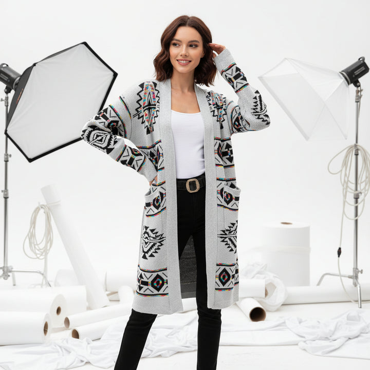 Southwest Longline Knit Cardigan