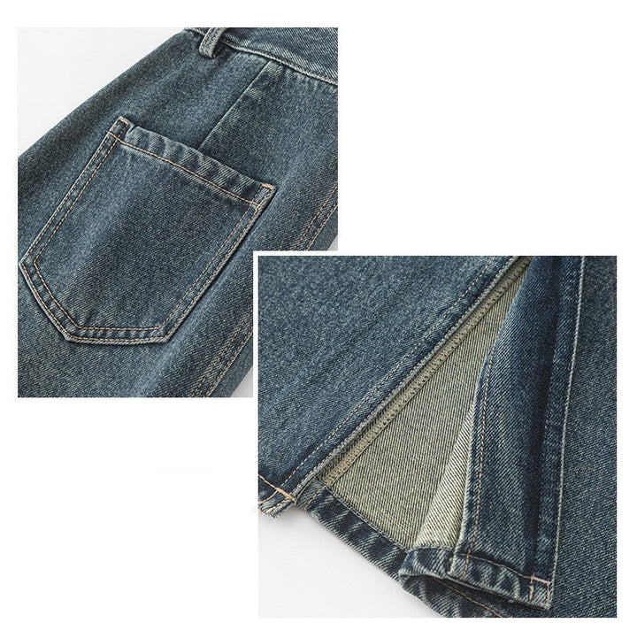 Depot Row Button-Front Denim Skirt