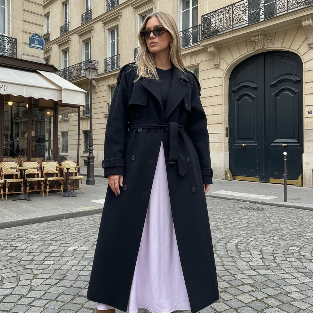 Rowan Wool-Blend Oversized Coat