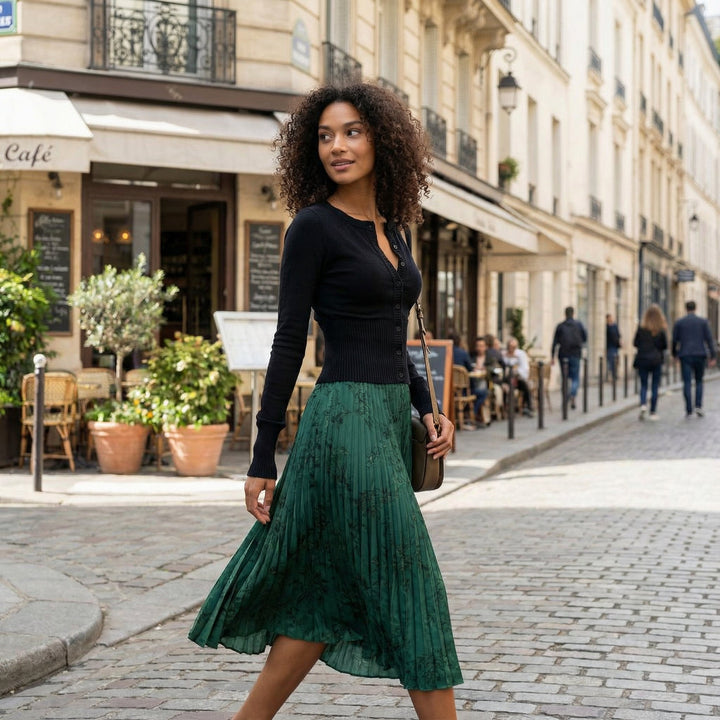 Wool Blended Cardigan - Black