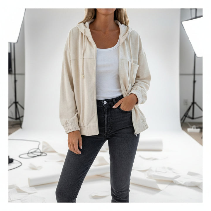 Seabreeze Corduroy Zip Hoodie