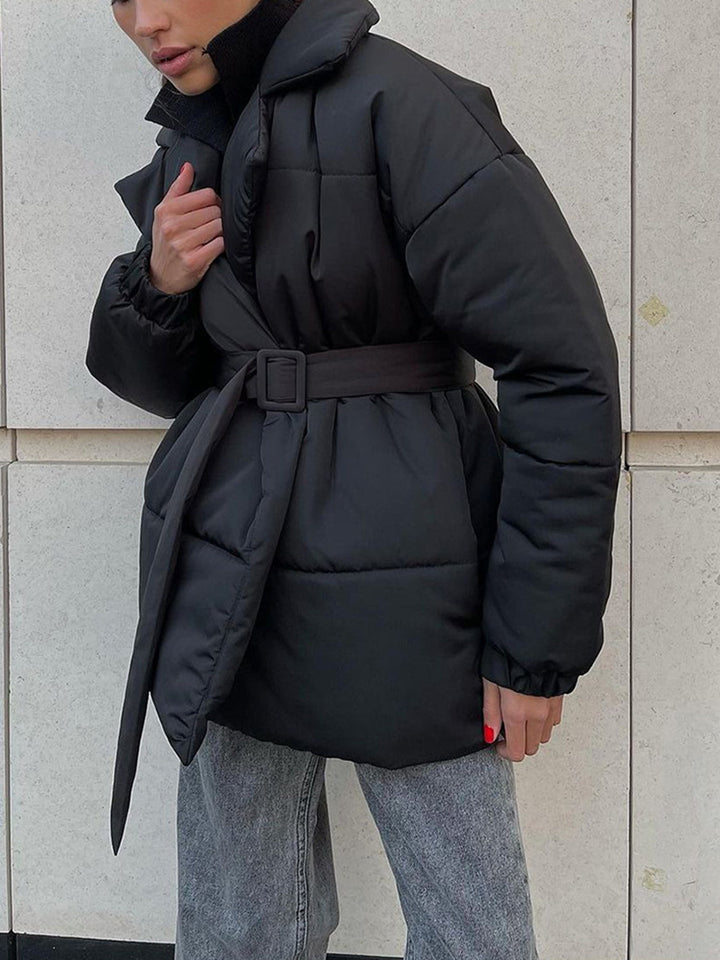 Cloudbound Belted Puffer Jacket