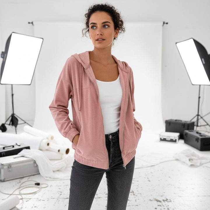 Seabreeze Corduroy Zip Hoodie