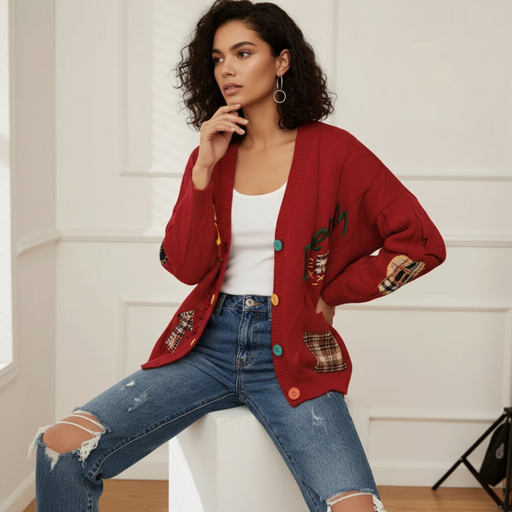 Graffiti Knit Cardigan