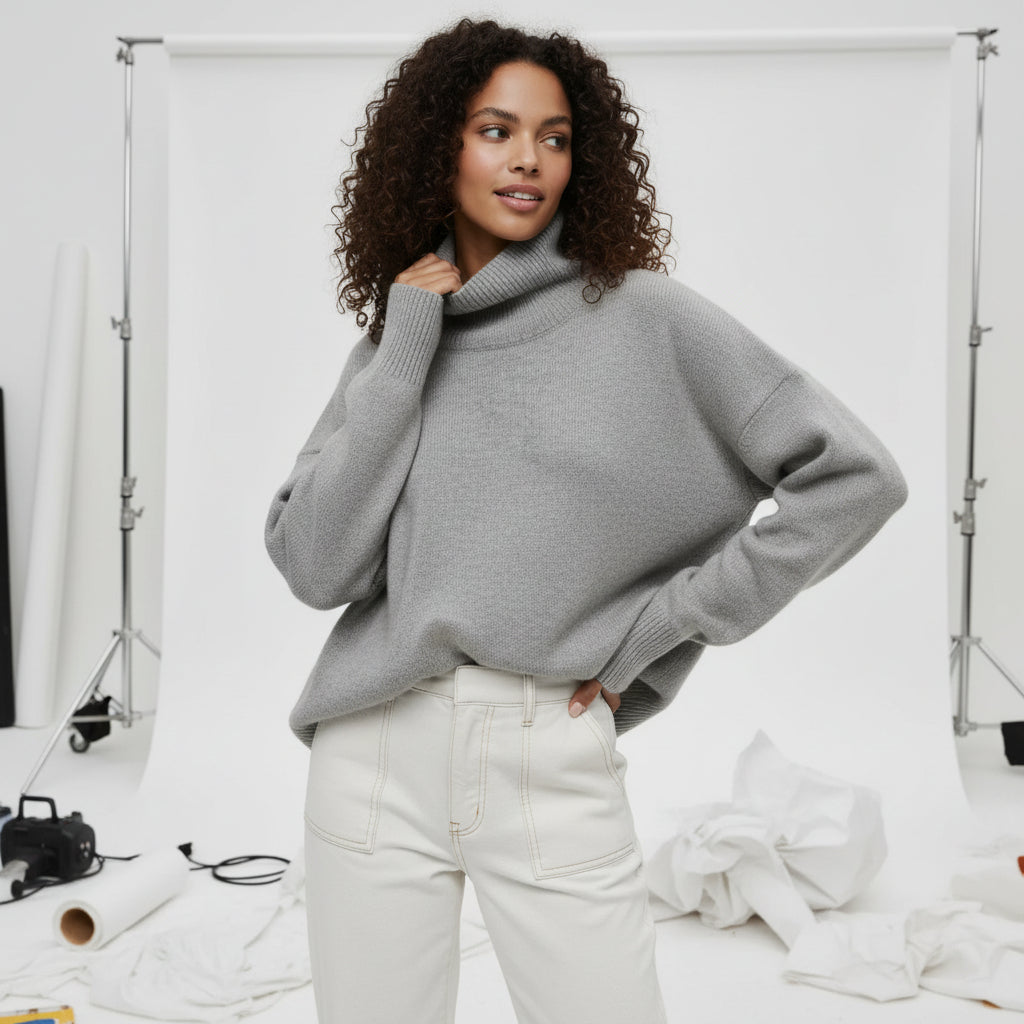 Oversized Turtleneck Sweater
