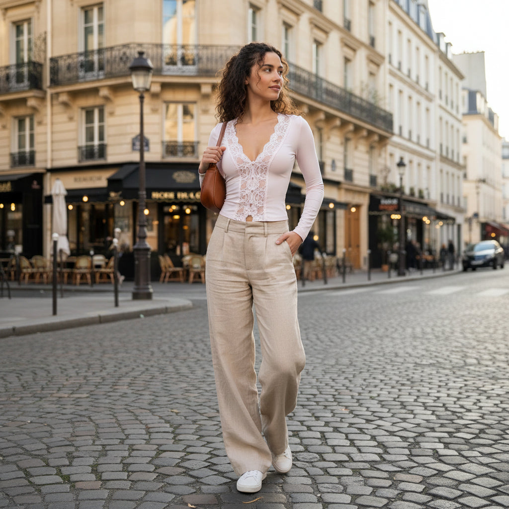Pure Lace Top - pink