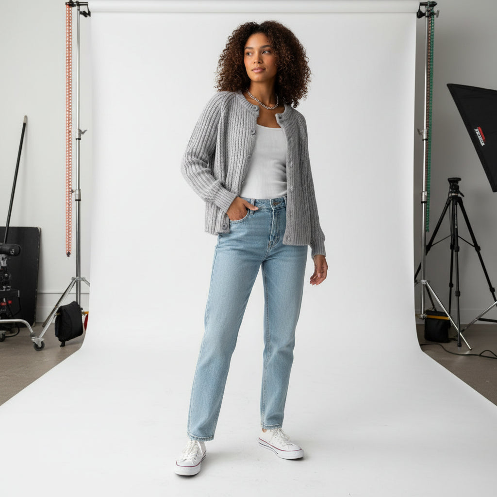 Soft Button Knit Cardigan