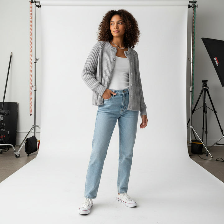 Soft Button Knit Cardigan