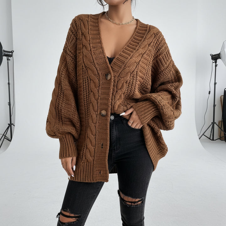 Cable Knit Slouch Cardigan