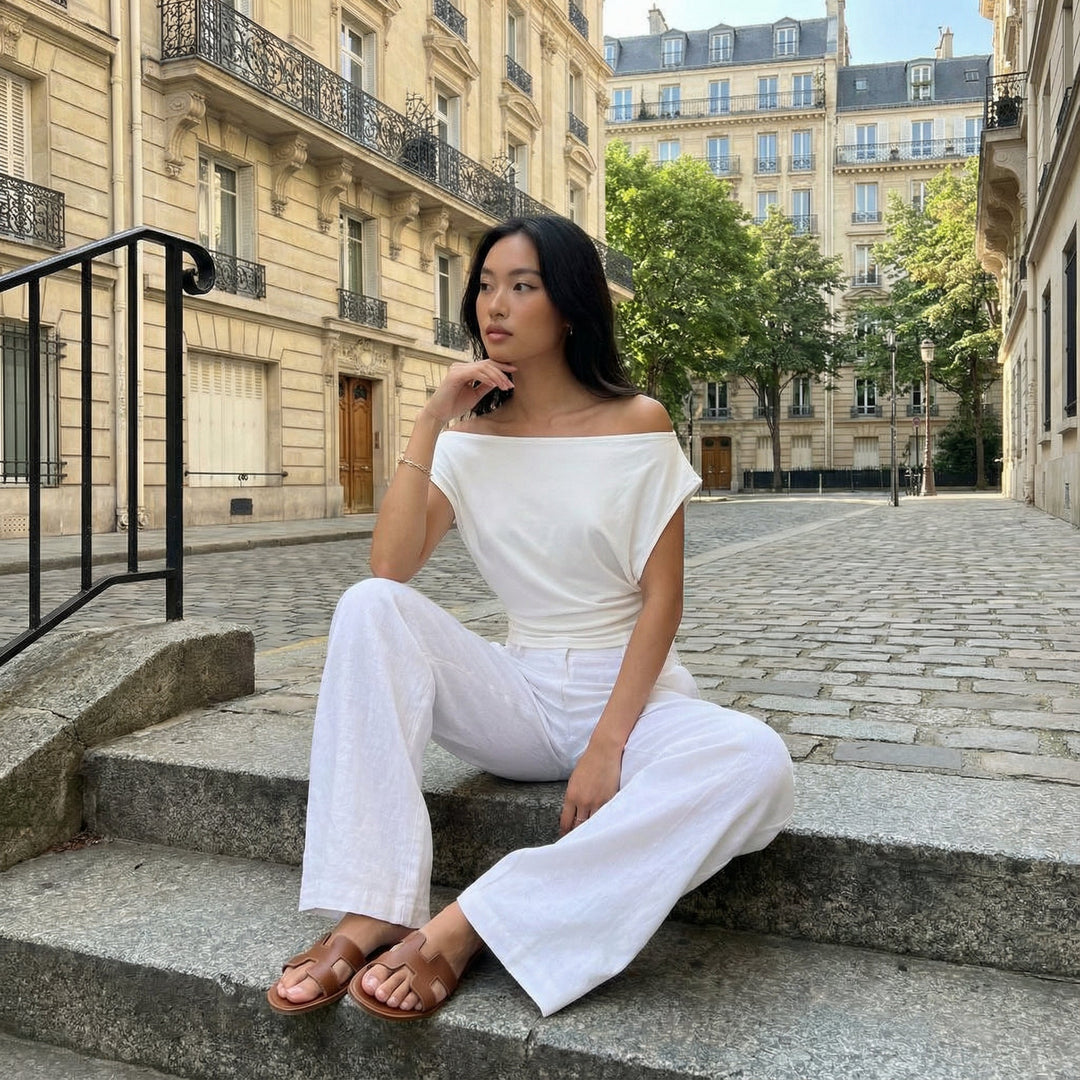 Off Shoulder Top - white