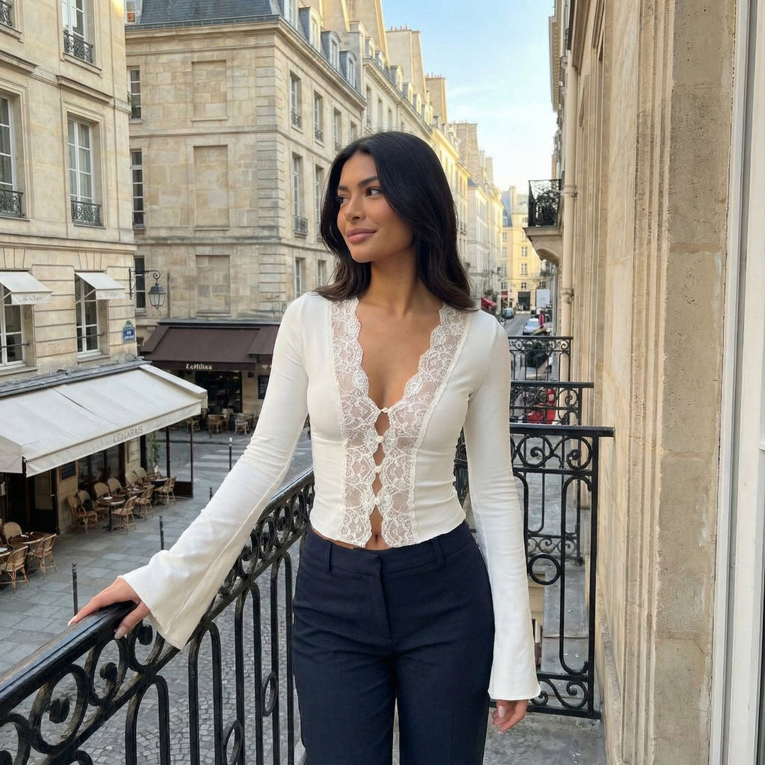 Pure Lace Top - cream