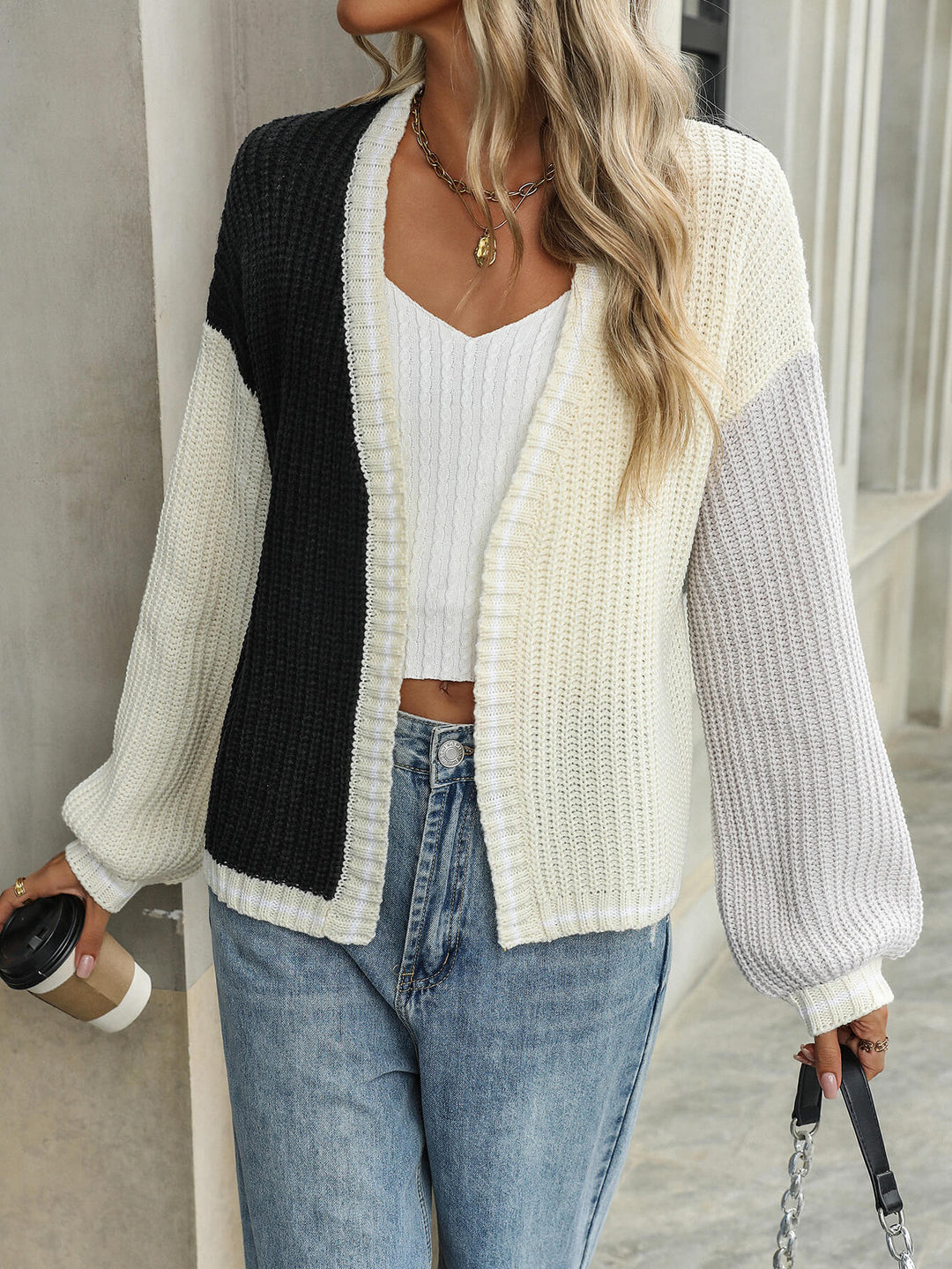 Metro Dusk Colourblock Cardigan