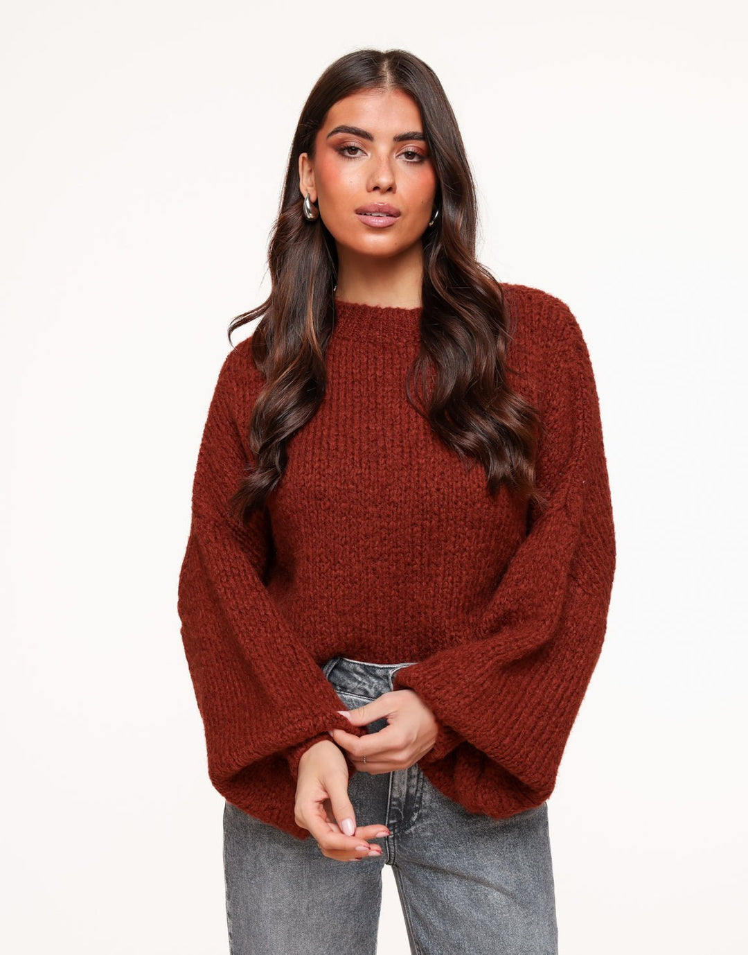 Brique Wool Knitted Sweater