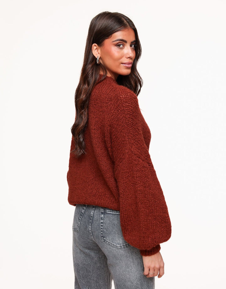Brique Wool Knitted Sweater