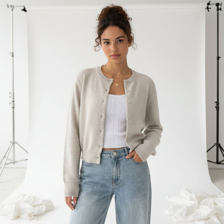 Soft Button Knit Cardigan