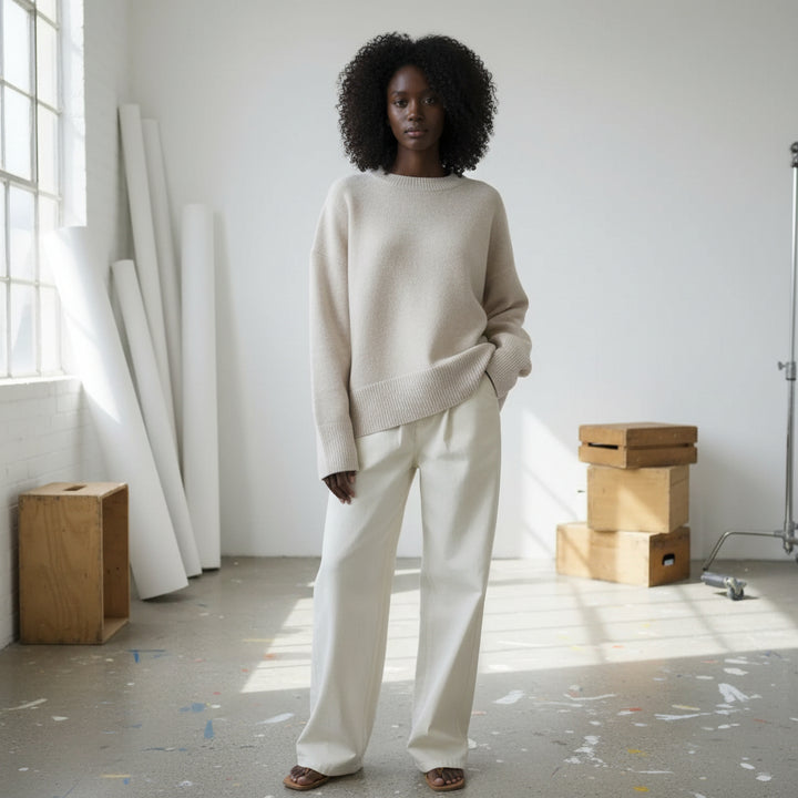 Plush Oversized Knit Sweater