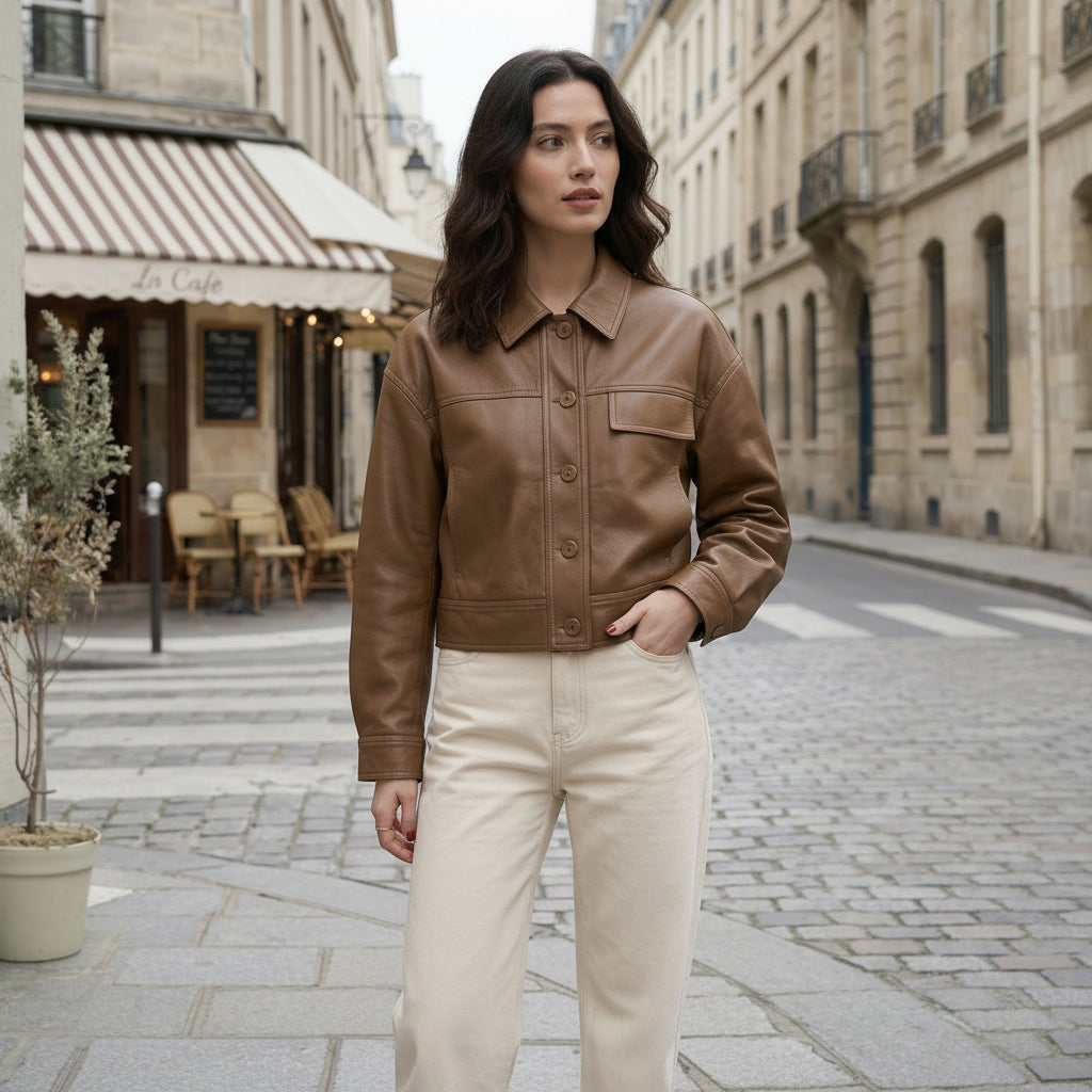 Metro Edge Faux Leather Jacket