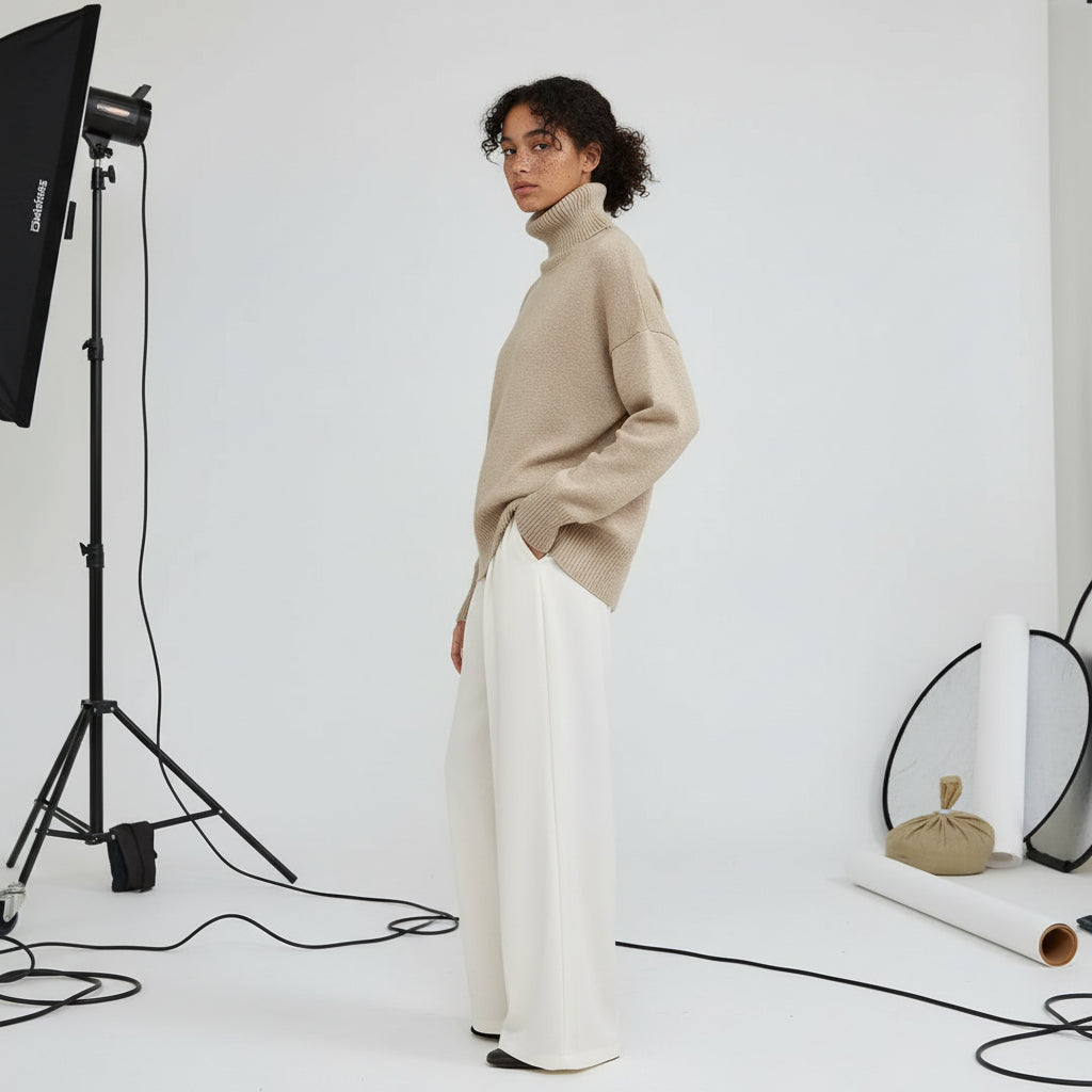 Oversized Turtleneck Sweater
